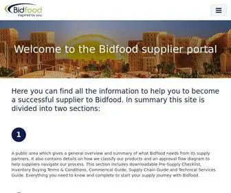 Bidfoodsuppliers.co.uk(Bidfood Supplier Portal) Screenshot