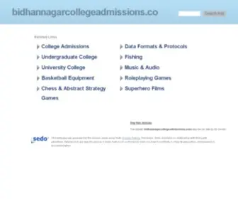 Bidhannagarcollegeadmissions.com(Bidhannagar College) Screenshot