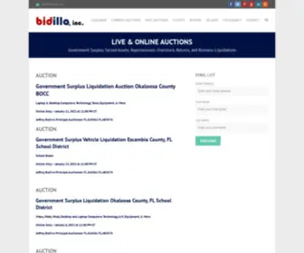 Bidilla.com(Bidilla, Inc) Screenshot