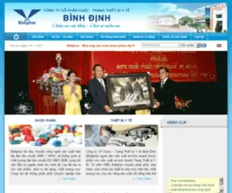 Bidiphar.com(Công ty CP Dược) Screenshot