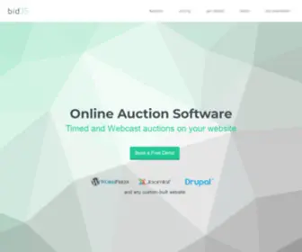 Bidjs.com(Online Auction Software) Screenshot