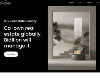 Bidllion.com(Bidllion is a real estate investment platform for investors to co) Screenshot