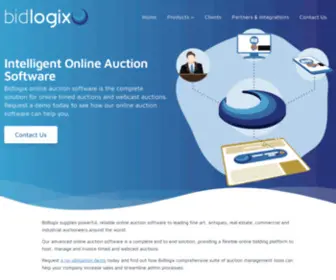 Bidlogix.com(Auction Software) Screenshot