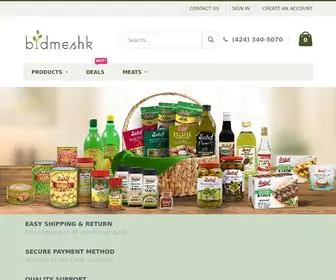 Bidmeshk.com(Online Grocery and food store) Screenshot