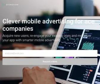 Bidmotion.com(Clever mobile advertising) Screenshot