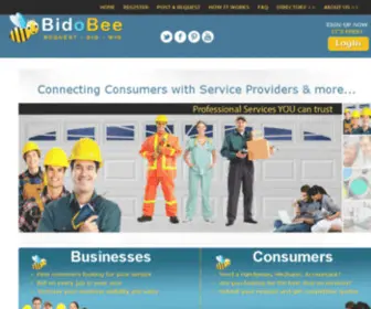 Bidobee.com(Connecting Consumers to Businesses for all Service Needs) Screenshot