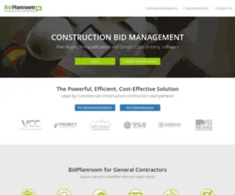 Bidplanroom.com(Commercial Construction Bidding Software) Screenshot