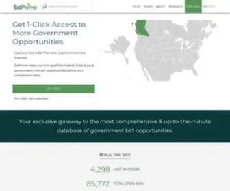 Bidprime.com(Government bids) Screenshot