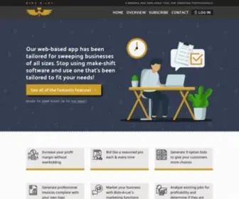 Bidsalot.com(Software for parking lot sweeping contractors) Screenshot