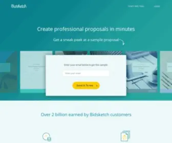 Bidsketch.com(Proposal Software) Screenshot