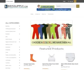 Bidssupply.com(Wholesale Clothing & Supplies Provider) Screenshot