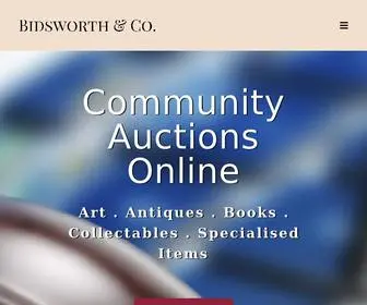 Bidsworth.com(Timed and Live Online Auctions) Screenshot