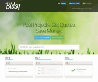 Bidsy.com(Contractors) Screenshot