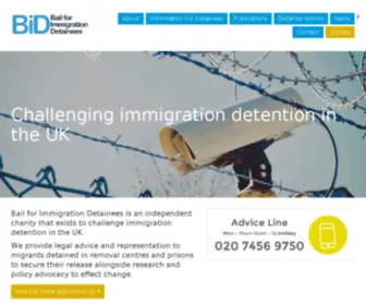 Biduk.org(Bail for Immigration Detainees) Screenshot