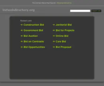 Bidwebdirectory.org(Internet and Technology related blog) Screenshot
