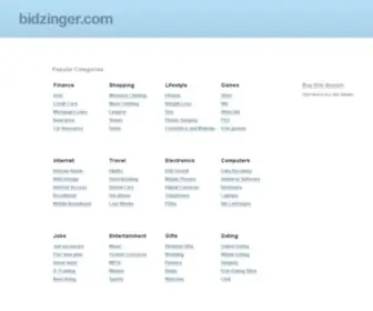 Bidzinger.com(Cent) Screenshot