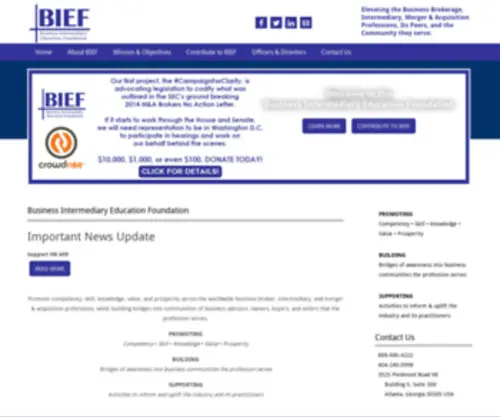 Biefoundation.org(Business Intermediary Education Foundation) Screenshot