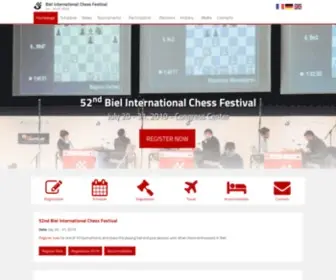 Bielchessfestival.ch(Biel International Chess Festival) Screenshot
