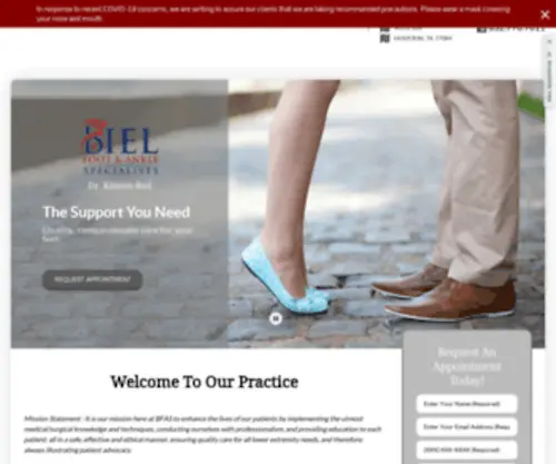 Bielfootandankle.com(Biel Foot & Ankle) Screenshot
