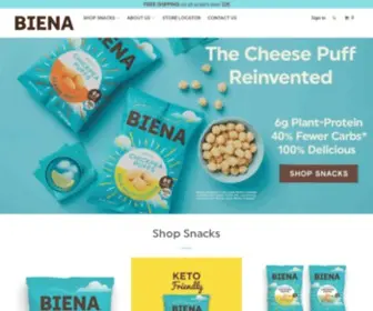 Bienasnacks.com(Biena Snacks) Screenshot