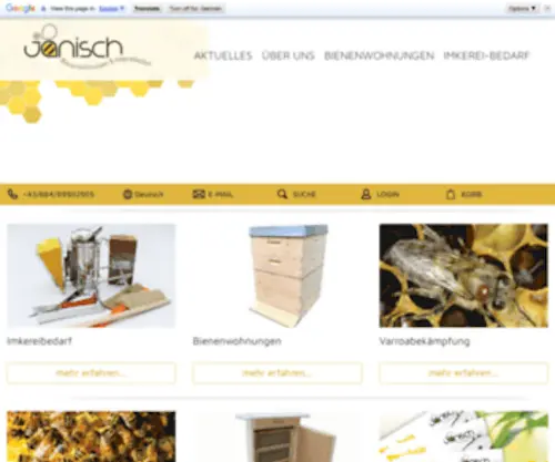 Bienen-Janisch.at(Bienenwohnungen & Imkereibedarf Bienenwohnungen & Imkereibedarf) Screenshot