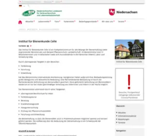 Bieneninstitut.de(Institut für Bienenkunde Celle) Screenshot