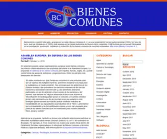 Bienescomunes.org(Bienes Comunes) Screenshot