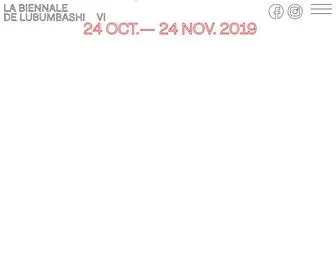 Biennaledelubumbashi.com(Biennale de Lubumbashi) Screenshot