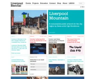 Biennial.com(Liverpool Biennial) Screenshot