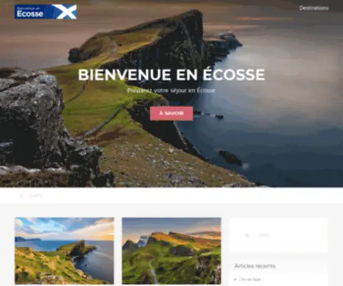 Bienvenueenecosse.com(Voyage Ecosse) Screenshot
