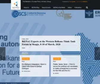 Biepag.eu(The Balkans in Europe Policy Advisory Group (BiEPAG)) Screenshot