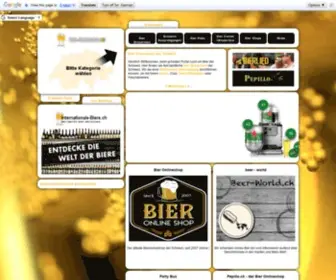 Bier-Verzeichnis.ch(Bier Verzeichnis Schweiz) Screenshot