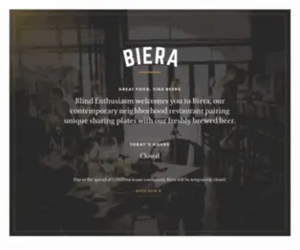 Biera.ca(Biera Edmonton Restaurant) Screenshot