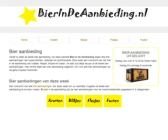 Bierindeaanbieding.nl(Bier aanbiedingen van deze week) Screenshot