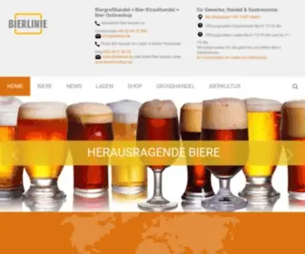 Bierlinie.de(Biergroßhandel) Screenshot