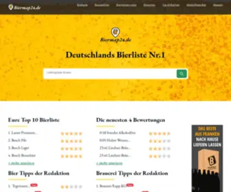 Biermap24.de(Deutschlands Bierliste Nr.1 mit 8070 Bieren aus Deutschland) Screenshot