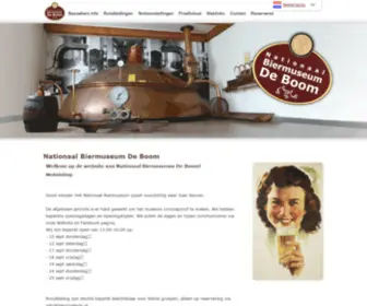 Biermuseum.nl(Nationaal Biermuseum De Boom) Screenshot