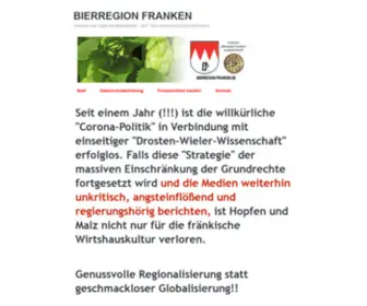 Bierregion-Franken.de(Startseite) Screenshot