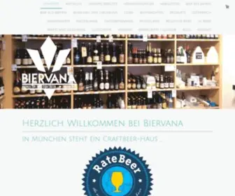 Biervana.eu(Online-Biershop und Fachgeschäft für Bierspezialitäten in München. Craft-Bier) Screenshot