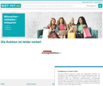 Biet-MIT.de(Bis zu 50% sparen bei unserer großen Online) Screenshot