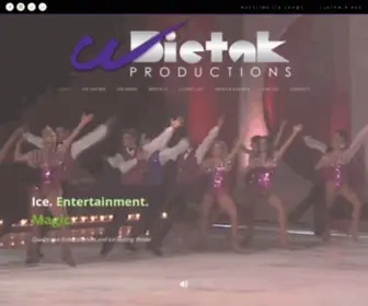 Bietakproductions.com(Quality Live Entertainment and Ice Skating Shows) Screenshot