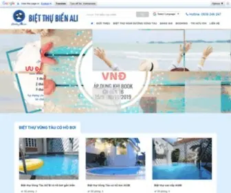 Bietthubien.com(Biệt thự Vũng Tàu Ali) Screenshot