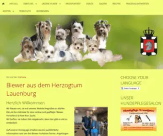 Biewer-Yorkshire-Terrier.eu(Liebevoll gepflegte Zucht) Screenshot