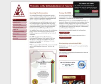 Bifd.org.uk(The British Institute of Funeral Directors) Screenshot