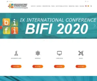 Bifi.es(Institute for Biocomputation and Physics of Complex Systems Texto Footer) Screenshot