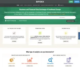 Bifidex.com(BIFIDEX (Business and Financial Data Exchange)) Screenshot