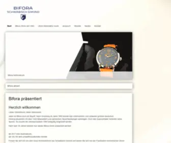 Bifora.eu(Uhrenmanufaktur) Screenshot