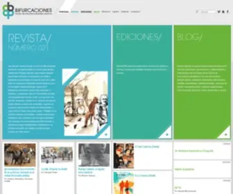 Bifurcaciones.cl(Revista y editorial de estudios culturales urbanos) Screenshot
