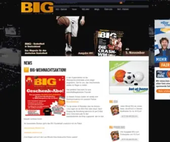 Big-Basketball.de(Basketball in Germany) Screenshot