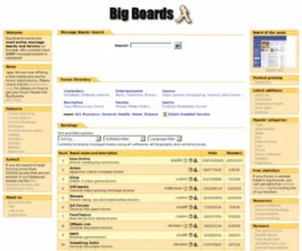 Big-Boards.com(The largest Message Boards and Forums on the web) Screenshot